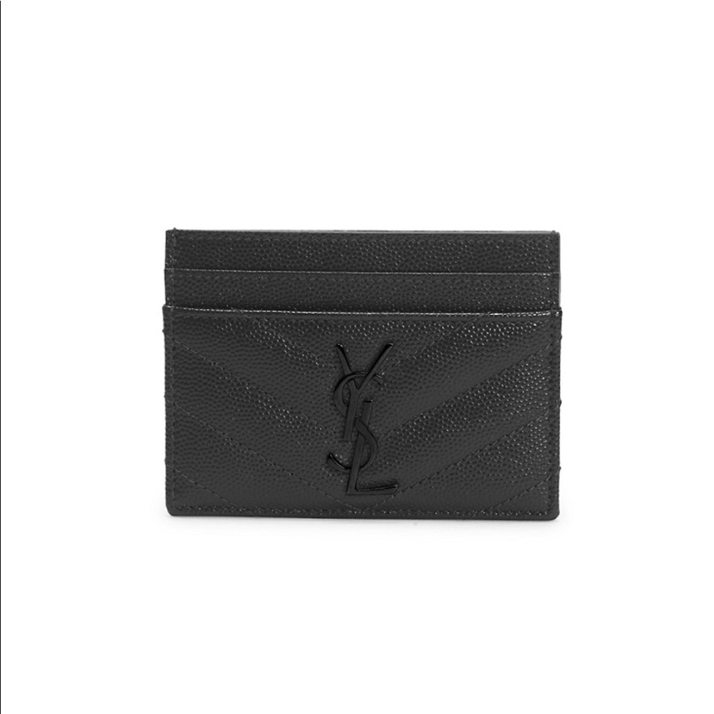 Saint Laurent Leather Card Holder